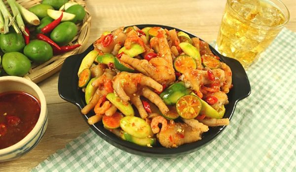 ChÃ¢n GÃ  Sá»t ThÃ¡i Chua Cay Vá»i CÃ³c